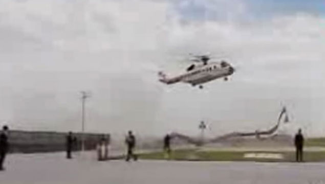 Cumhurbaşkanı'nın helikopteri tehlike atlattı