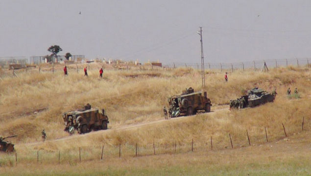 Nusaybin sınırında askeri tatbikat yapıldı