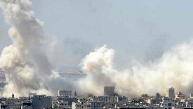 Kobani'de şiddetli patlama