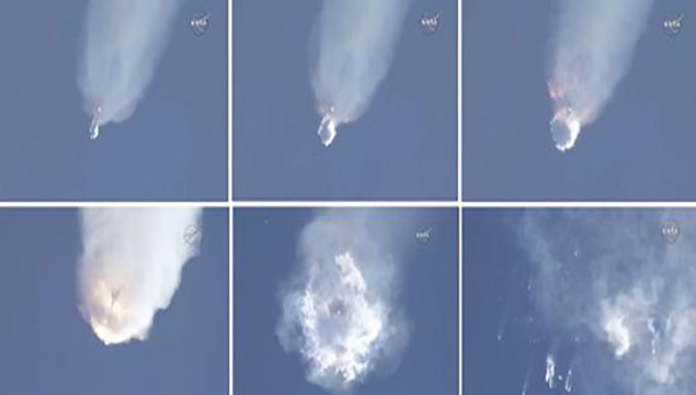 Falcon 9 havada patladı