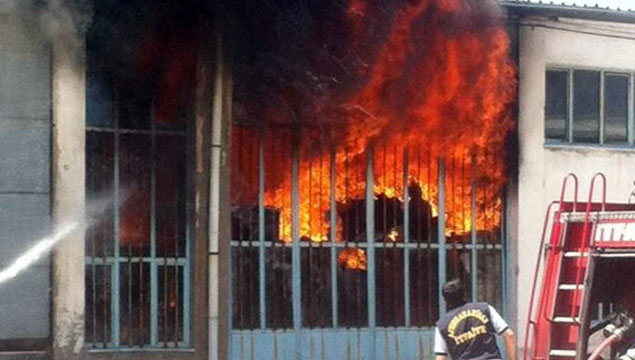 Sanayi Sitesinde yangın felaketi