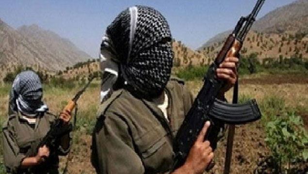 PKK'lılar yolu patlatıp 1 aracı ateşe verdi
