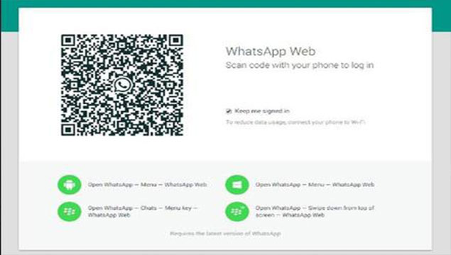 WhatsApp Web  iPhone'da