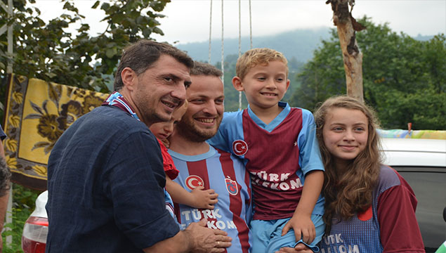 Trabzonspor afet bölgesinde