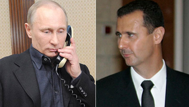  Esad Putin'le görüştü