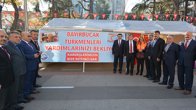 Ortahisar'dan Türkmenlere yardım eli