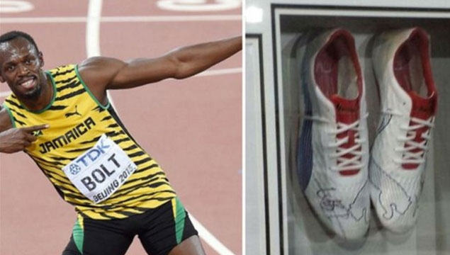 Bolt'un ayakkabıları çalındı