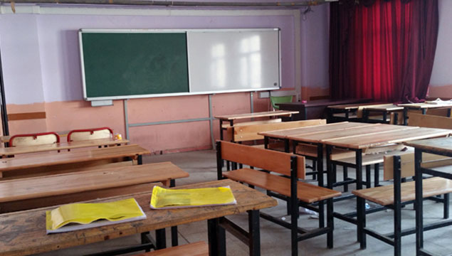 İdil’de okullar boş kaldı