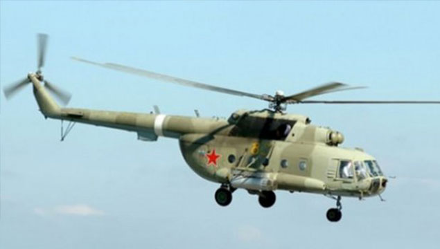 Rus helikopteri düştü