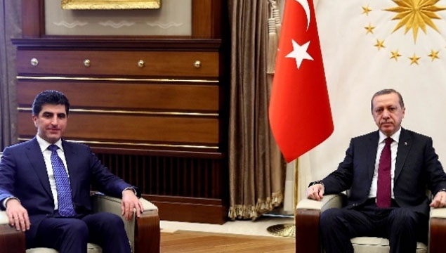 Erdoğan, Barzani'yi kabul etti