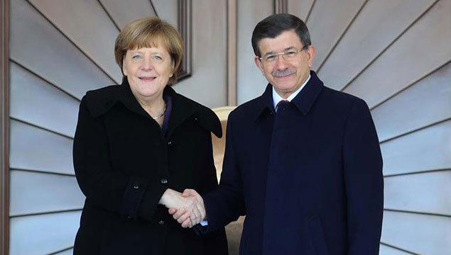 Davutoğlu ve Merkel Gaziantep'te